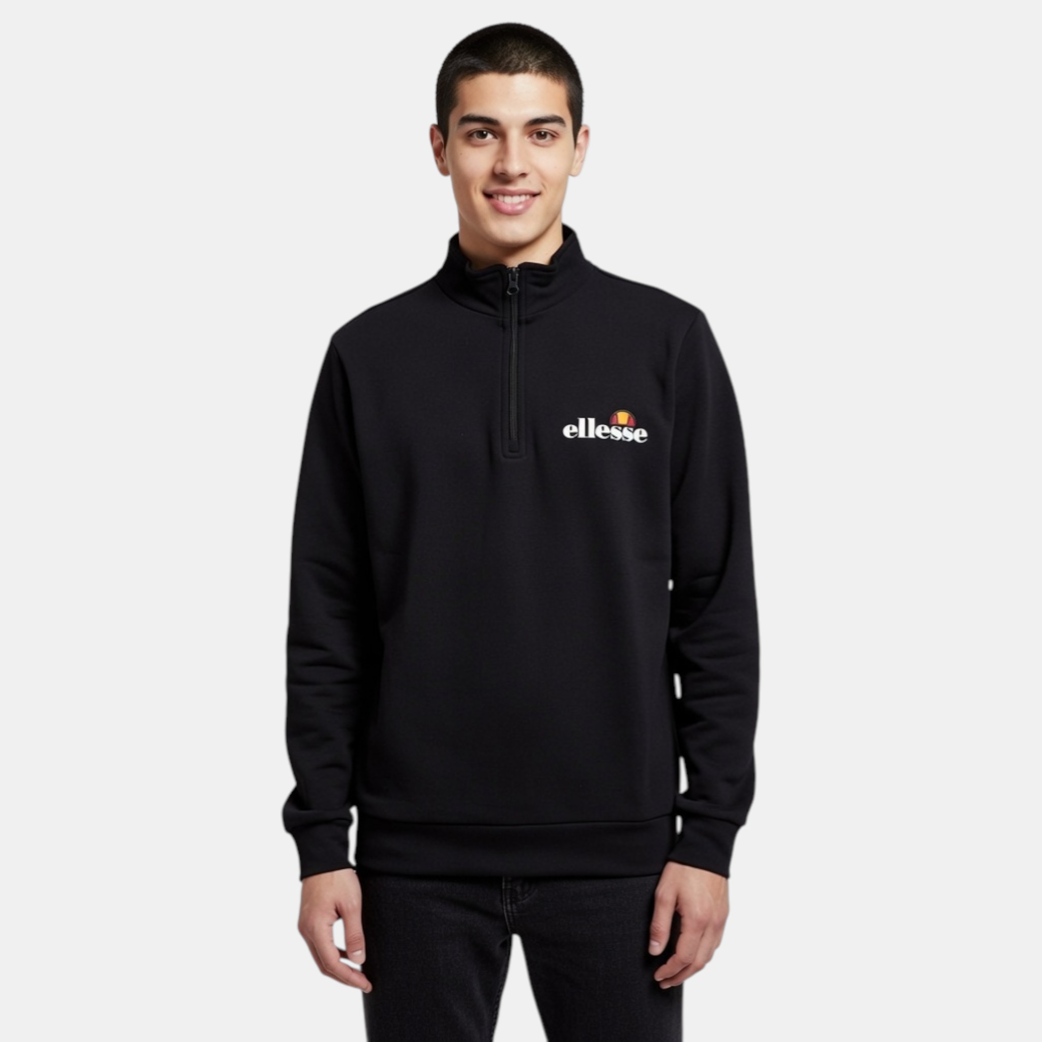 Sweat col rond imprimé, fermeture zippée TRAINING, ELLESSE