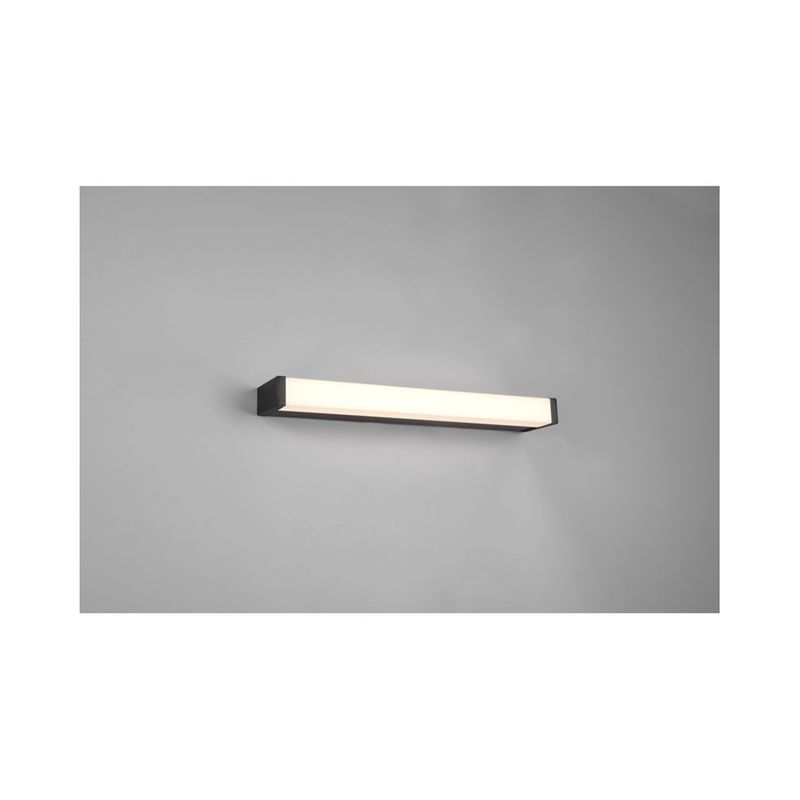 applique salle de bain fabio noir mat 1x6w smd led