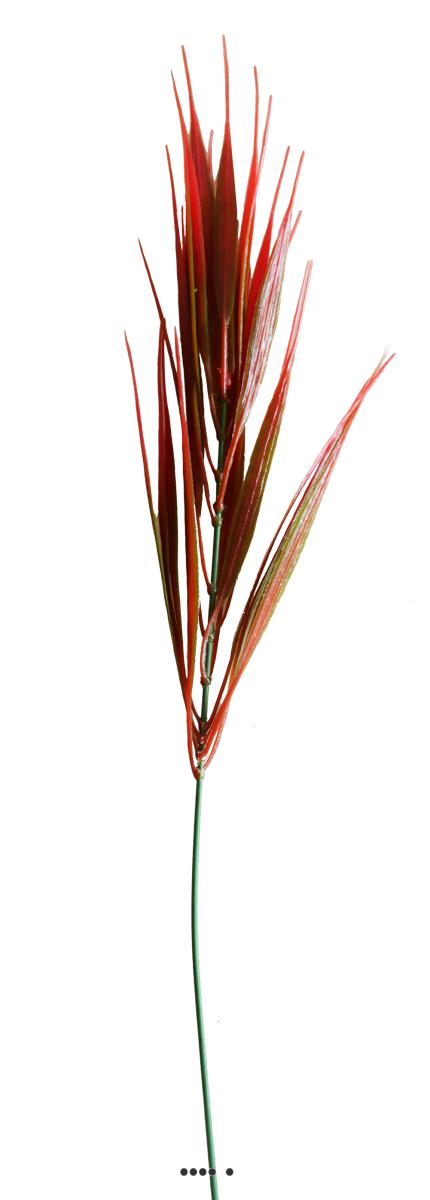 Herbe artificielle Vert-Rouge en piquet H 42, ARTIFICIELLES