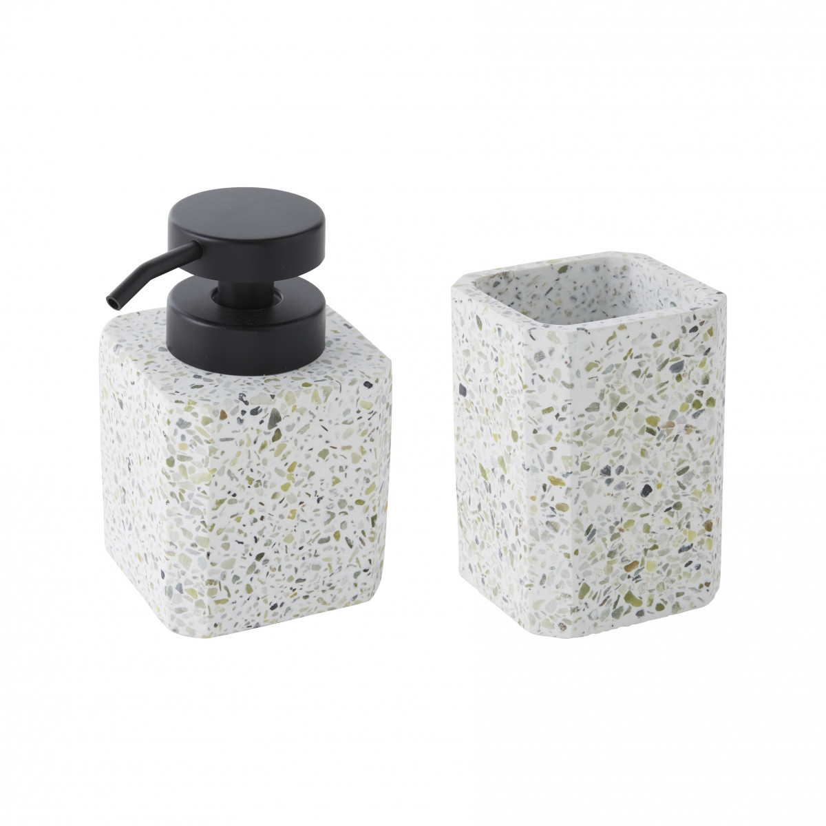 Set salle de bain terrazzo 2 pièces distributeur TERRAZZO, GUY LEVASSEUR