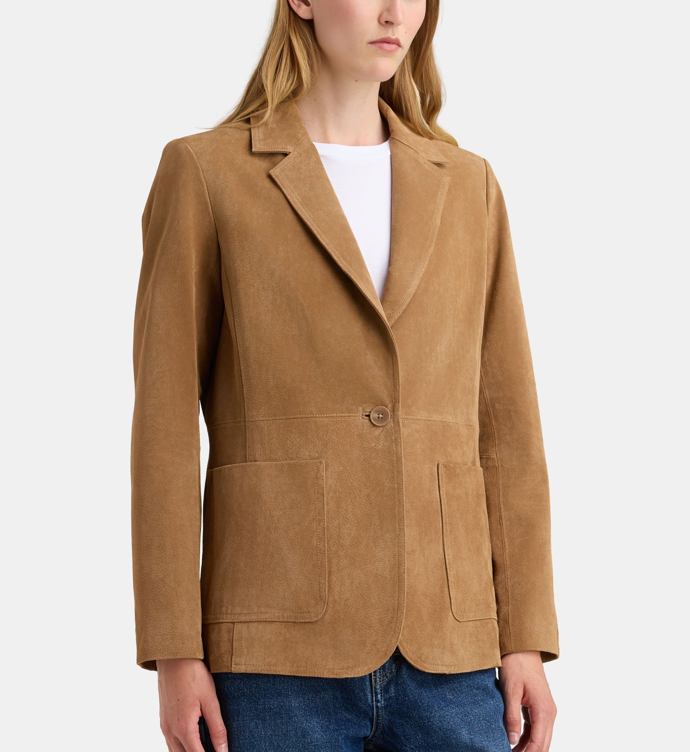 Veste droite fred daim, GALERIES LAFAYETTE