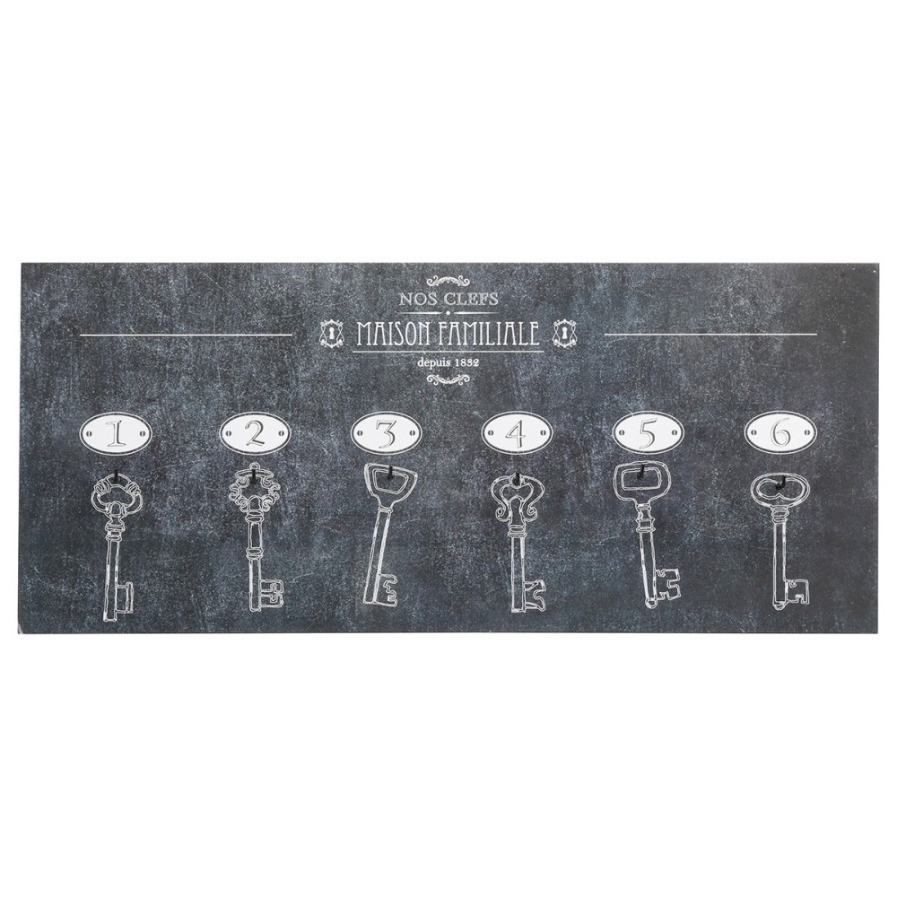 Panneau 6 clés Bistrot 19x44 Maison familiale, ATMOSPHERA
