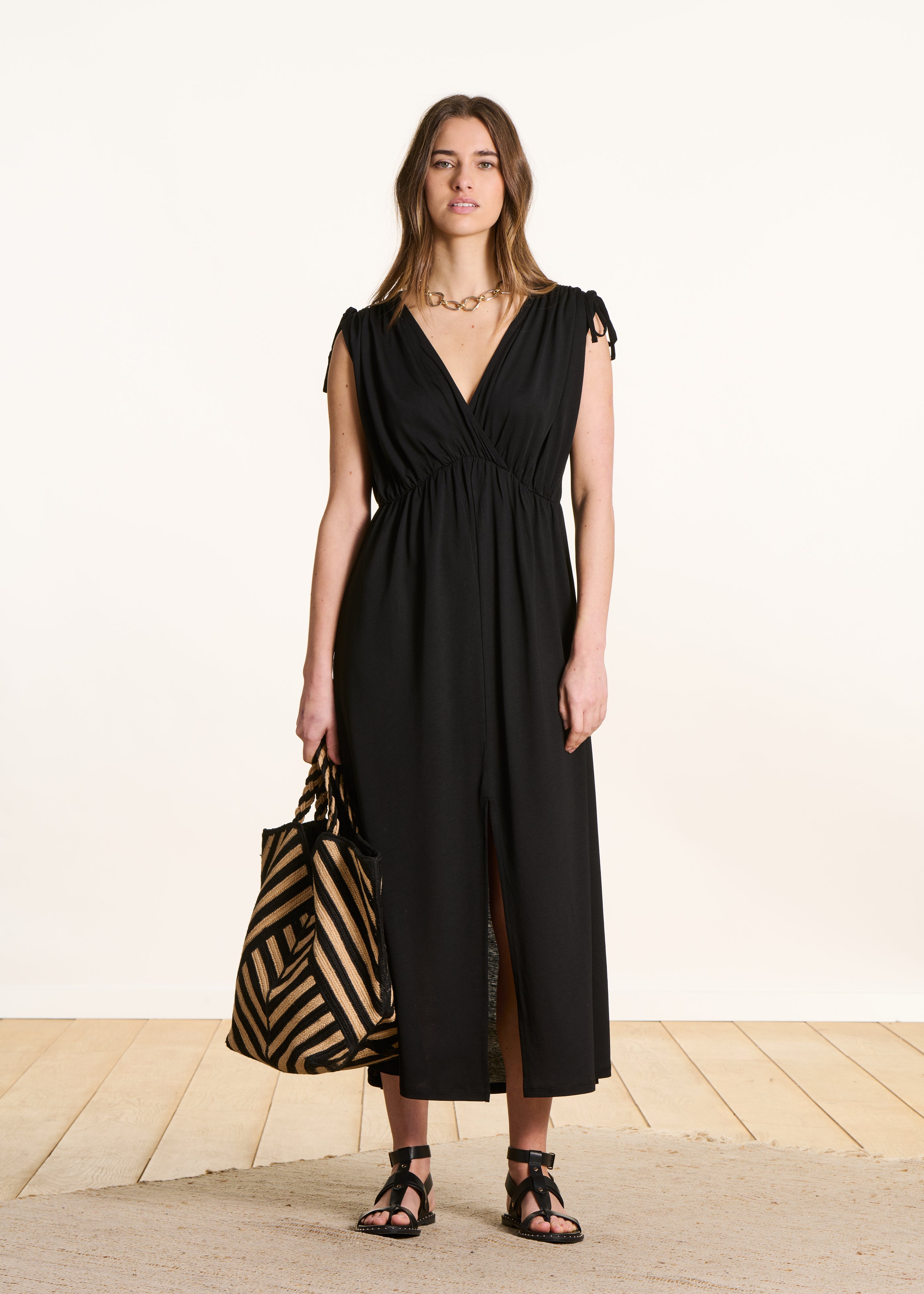 Robe longue en lyocell, LA FEE MARABOUTEE