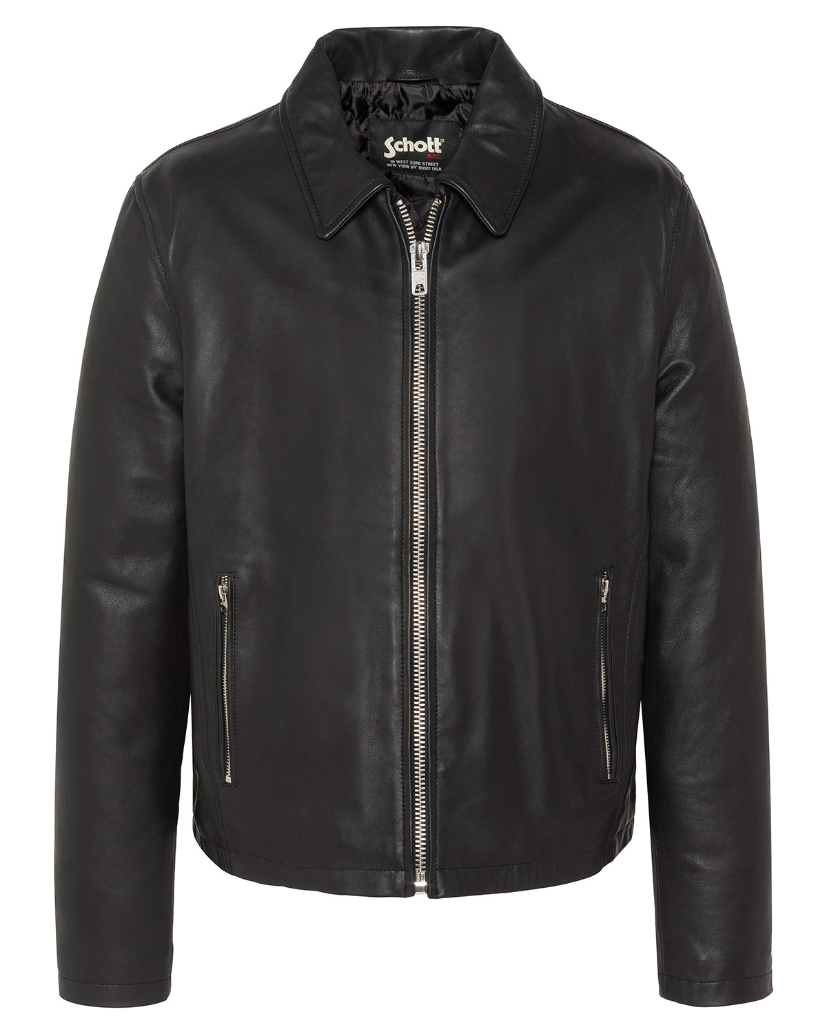 Blouson casual, cuir d'agneau, SCHOTT