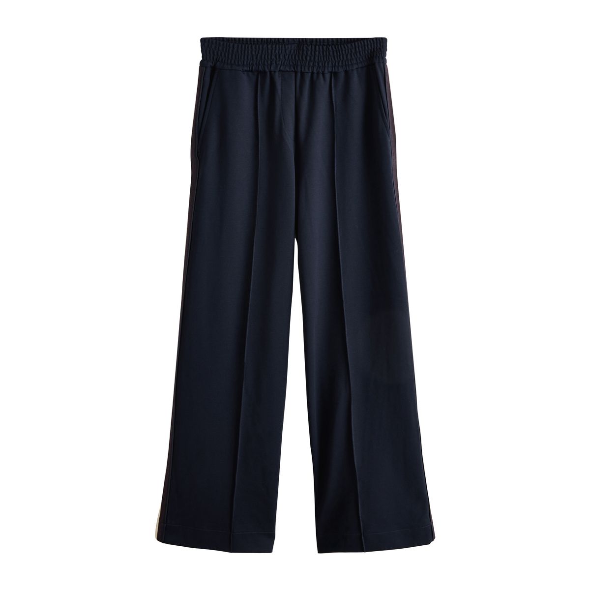 Pantalon large en point de rome à rayures, NEXT