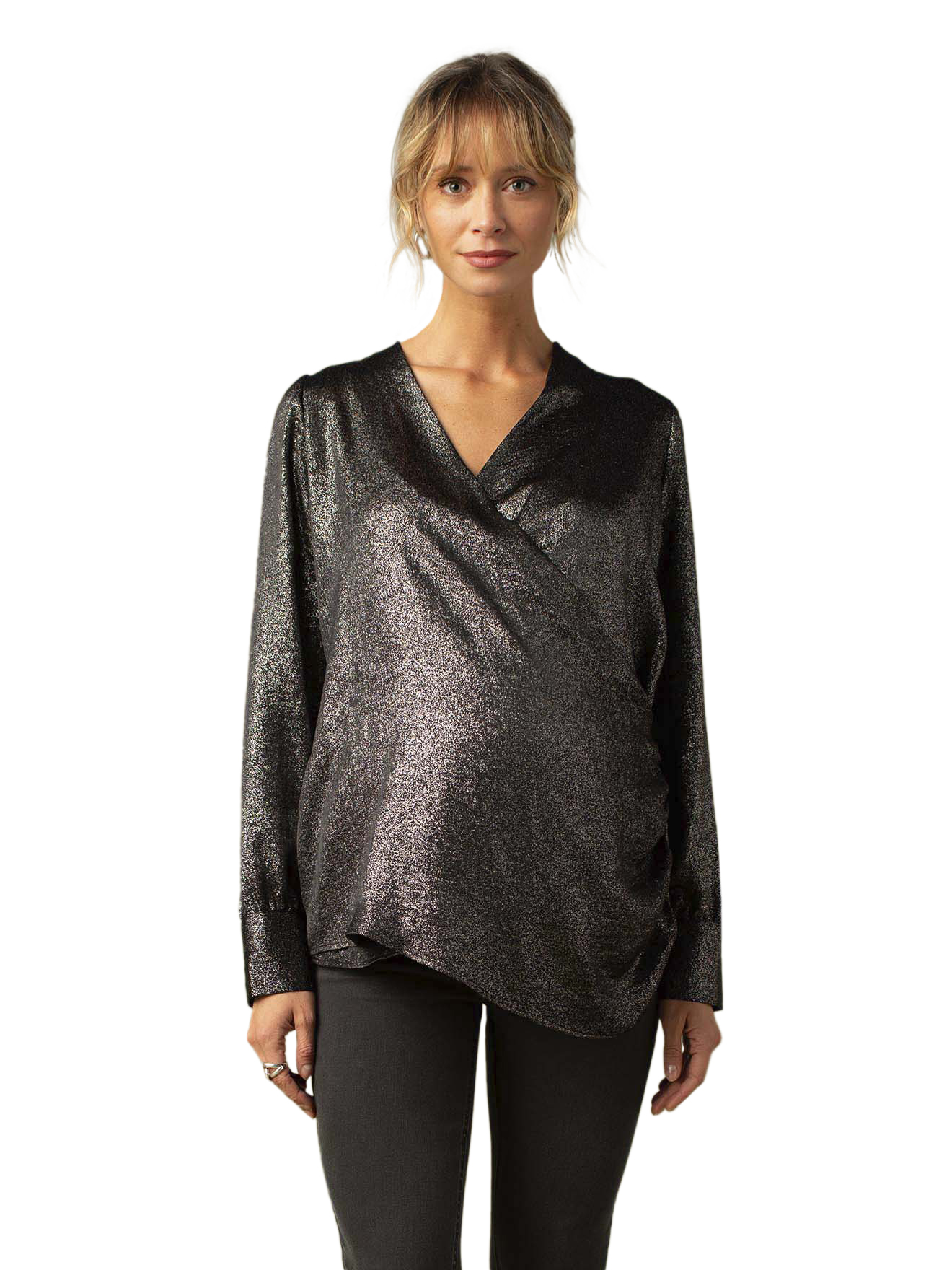 Blouse cache-coeur de grossesse effet irisé, ENVIE DE FRAISE