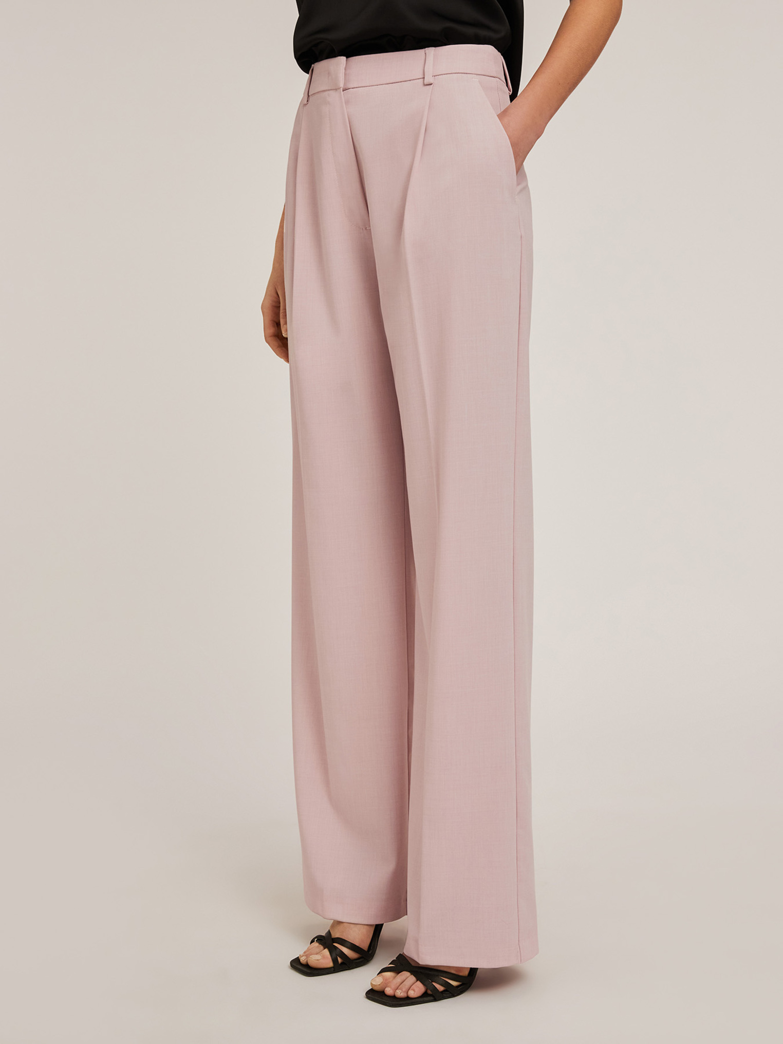 Pantalon palazzo à plis, MOTIVI