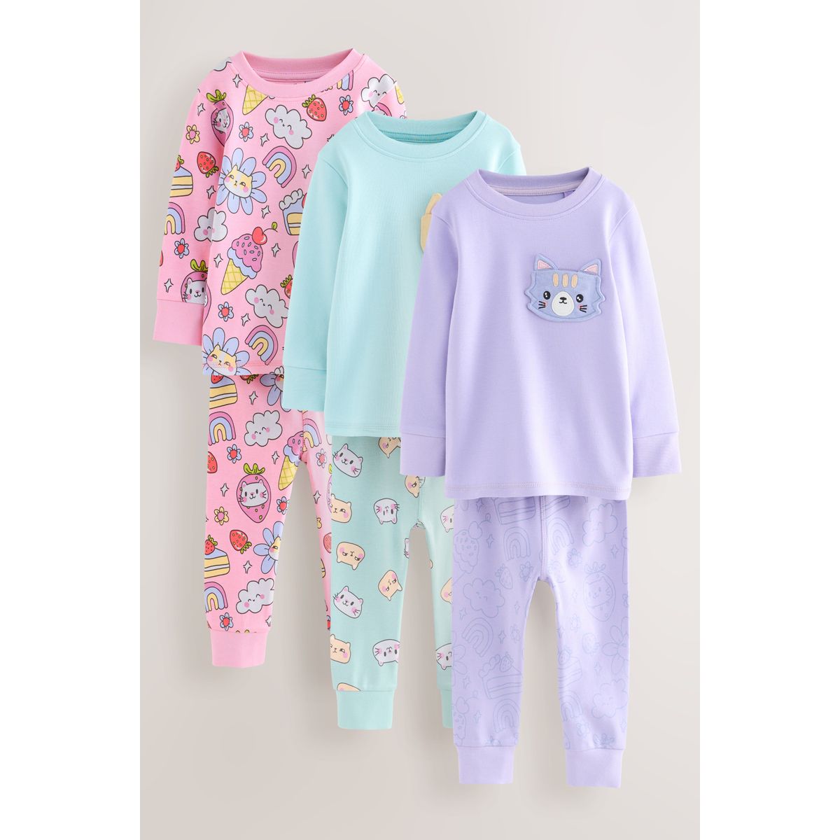 Pyjama douillet, lot de 3, NEXT