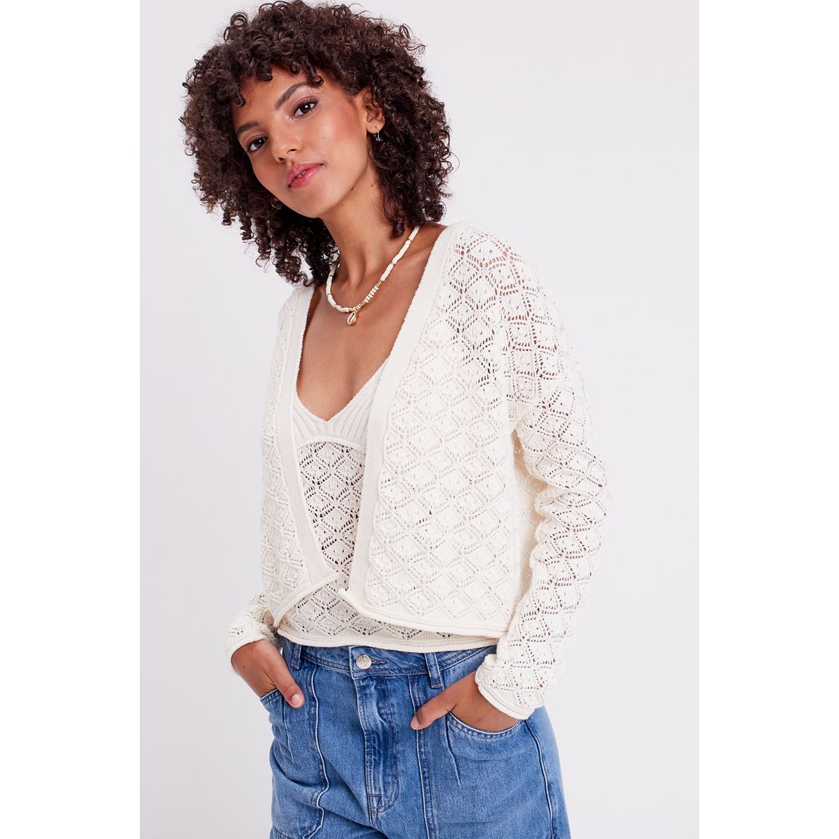 Cardigan ajour femme La Redoute