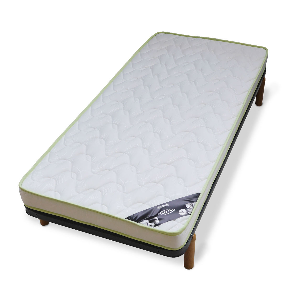 Pack sommier avec pieds et matelas MIRA, AKITEN RETAIL