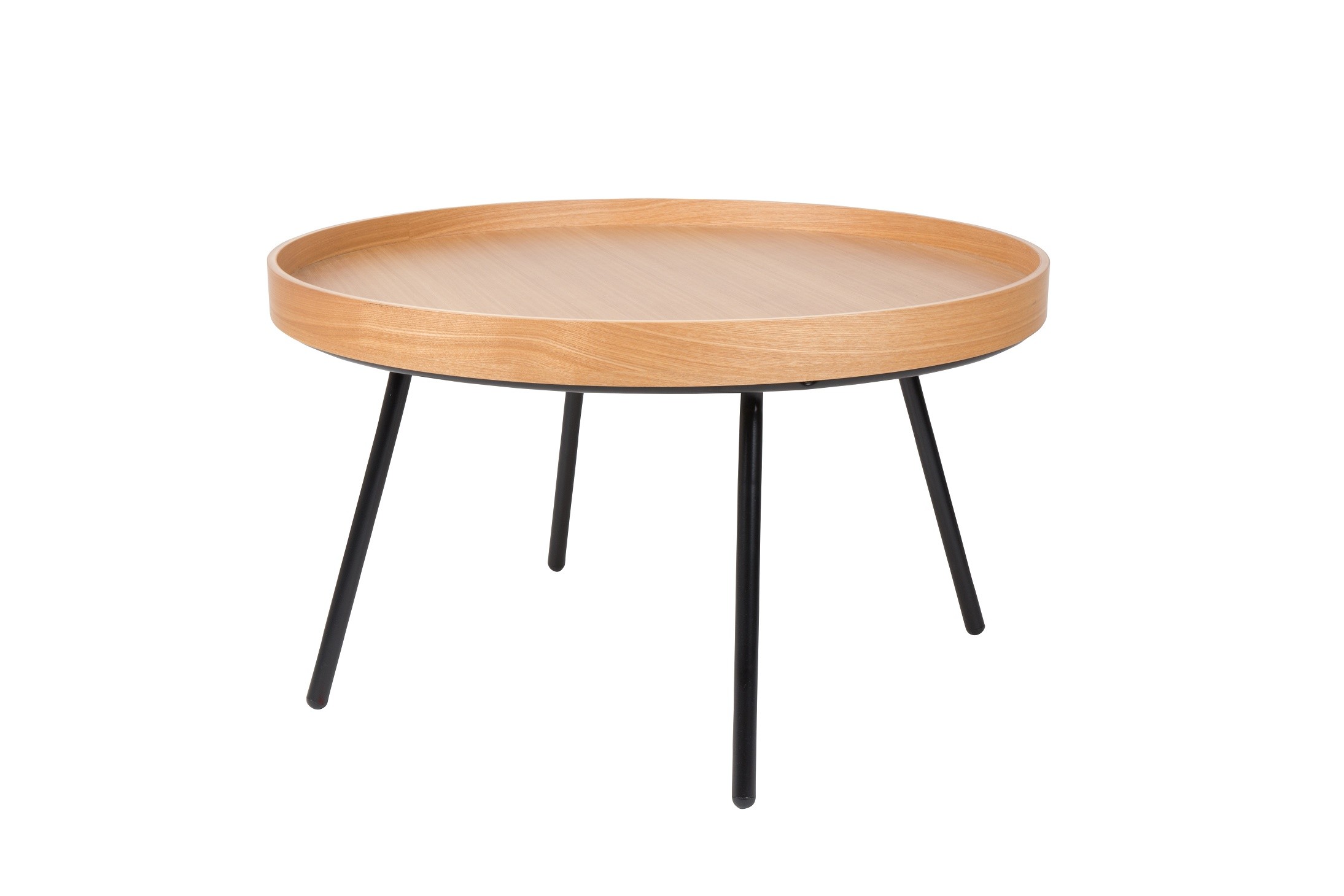 Table basse design carré en bois, L.78 , OAK TRAY, ZUIVER