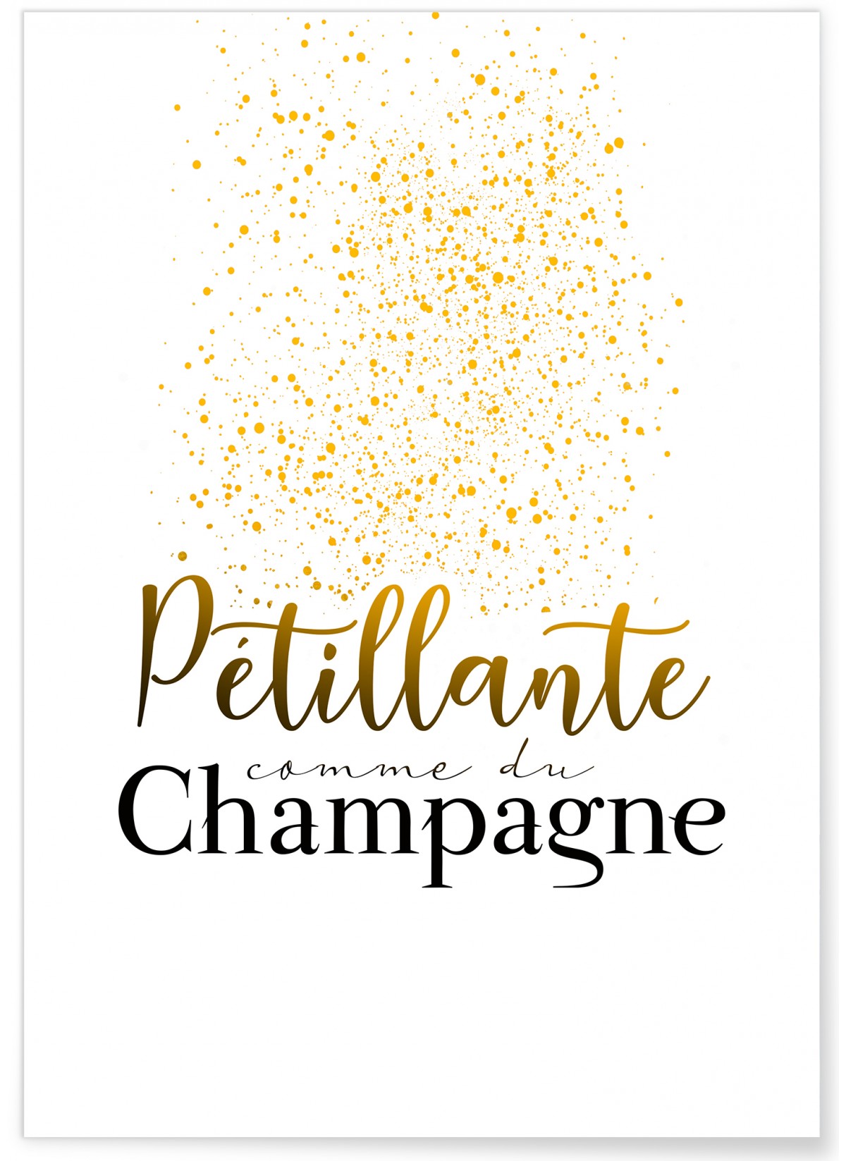 Poster 'Pétillante comme du champagne', L'AFFICHERIE