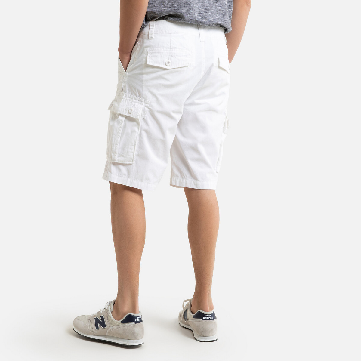 white khaki shorts