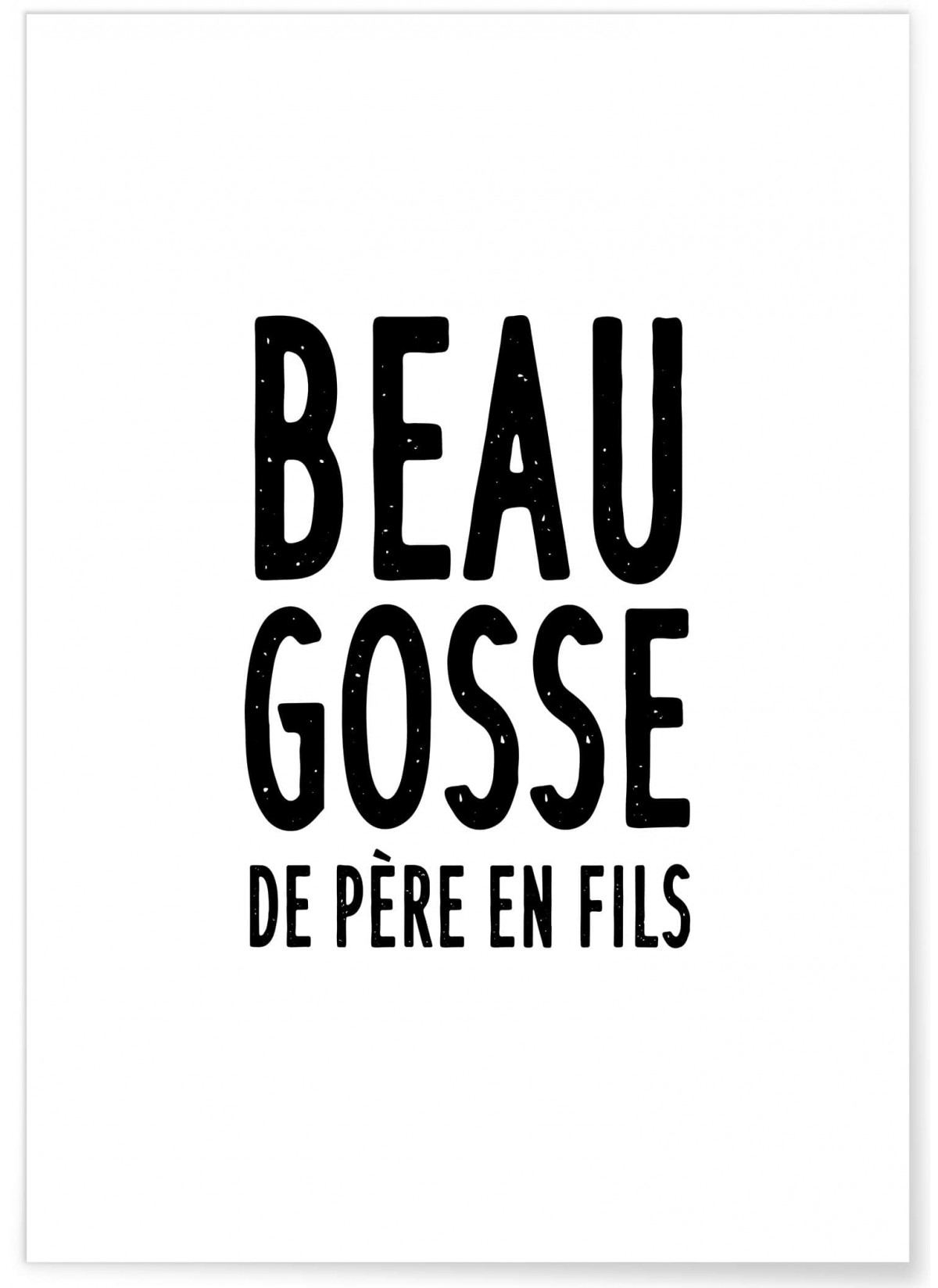 Affiche 'Père fils', L'AFFICHERIE