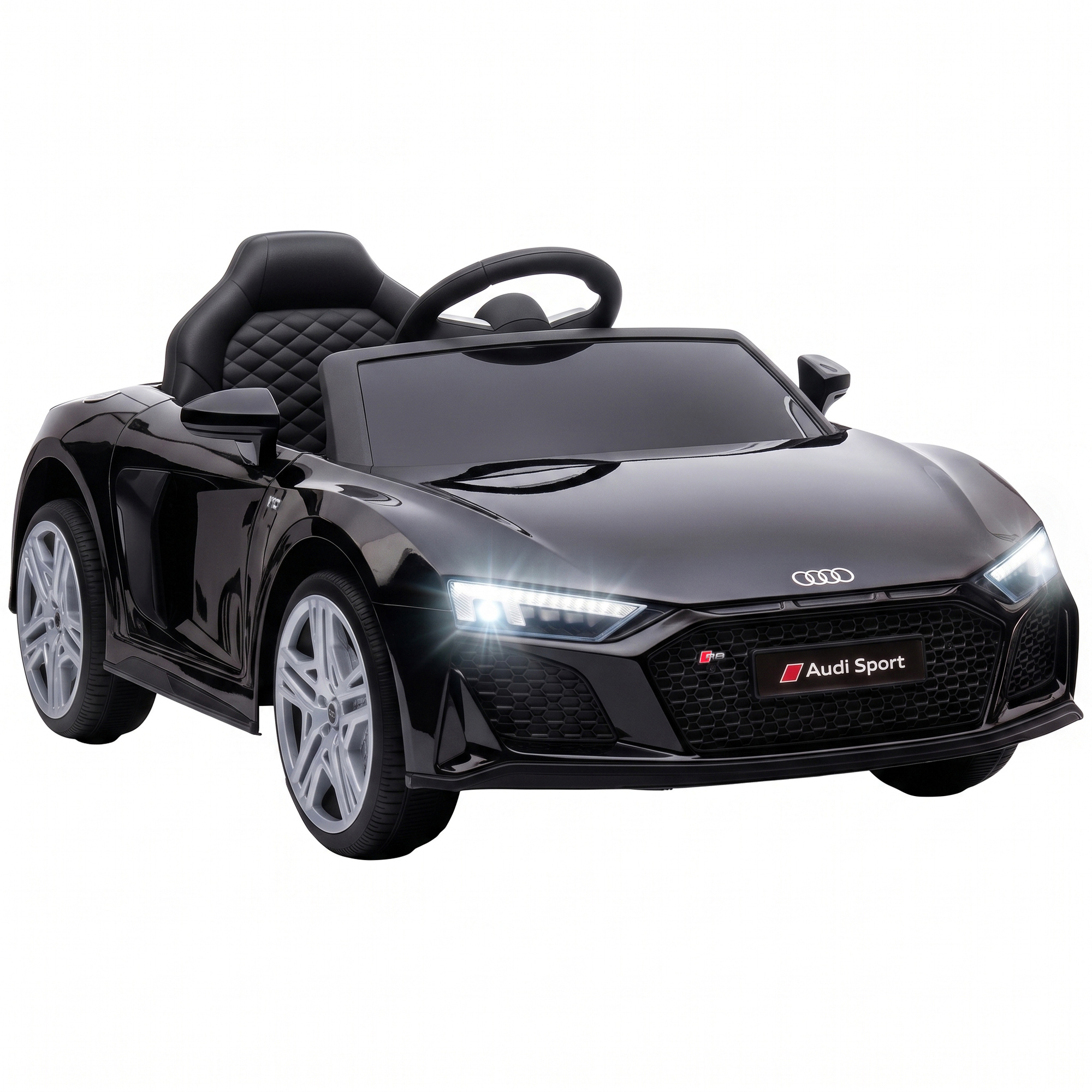 Voiture électrique à conducteur assis PP Noir, AIYAPLAY