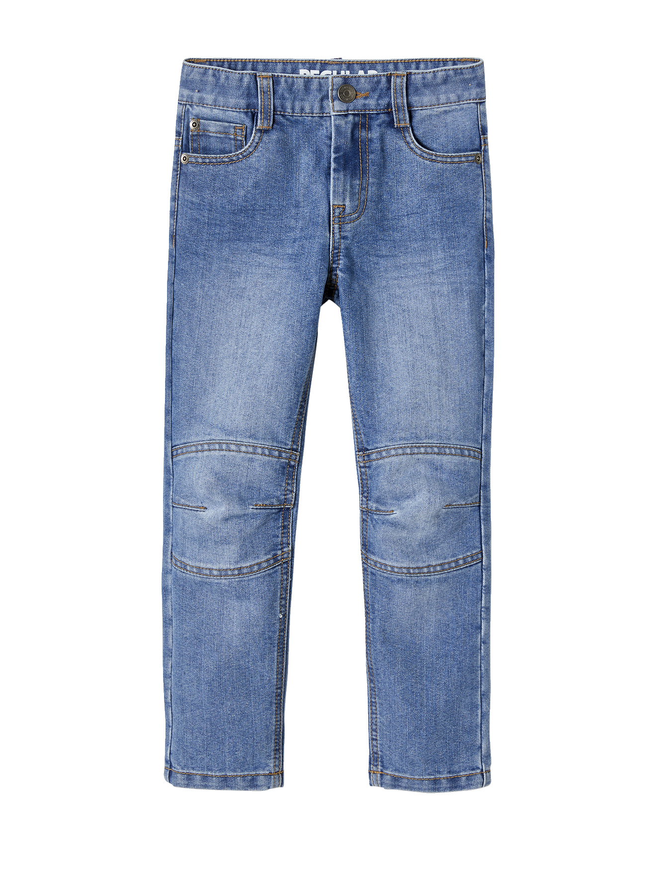 Jean droit MorphologiK indestructible "waterless" tour de hanche médium, VERTBAUDET