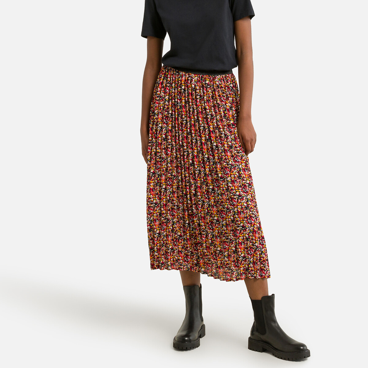 Printed Midaxi Skirt