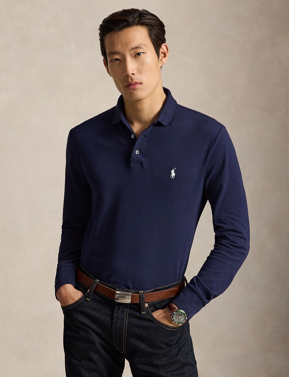 Polo en piqué, CUSTOM SLIM FIT, POLO RALPH LAUREN