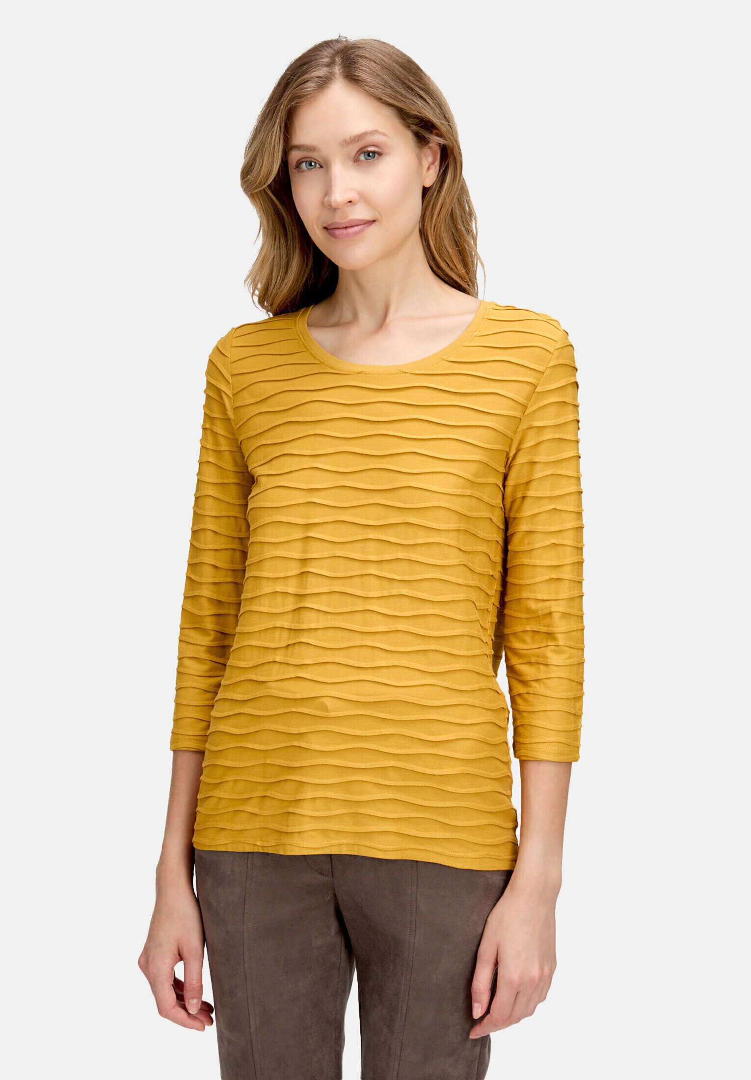 T-shirt basique de texture ondulée, BETTY BARCLAY