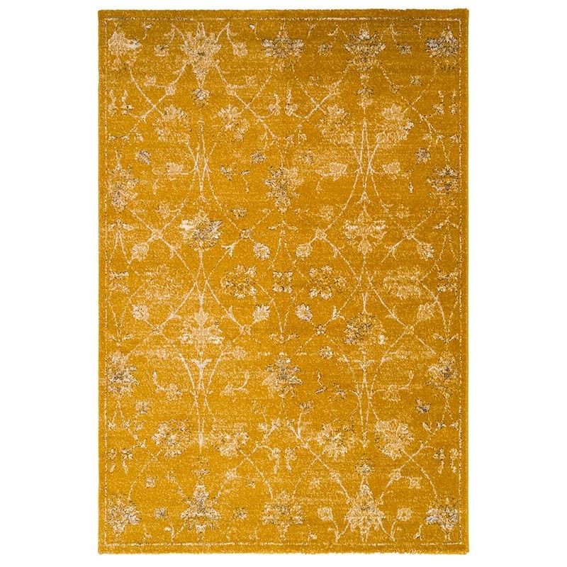 tapis contemporain vintage delave florale