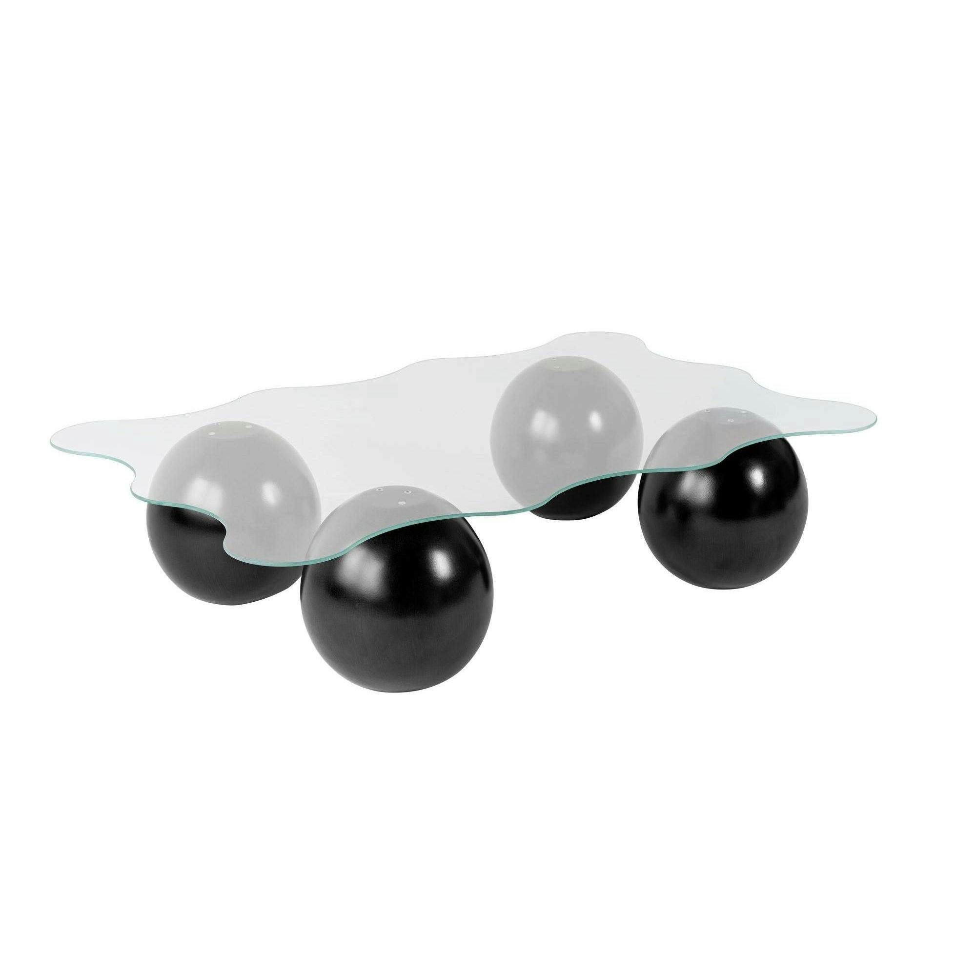 Table basse en verre forme ondulée KOCHI, PIER IMPORT