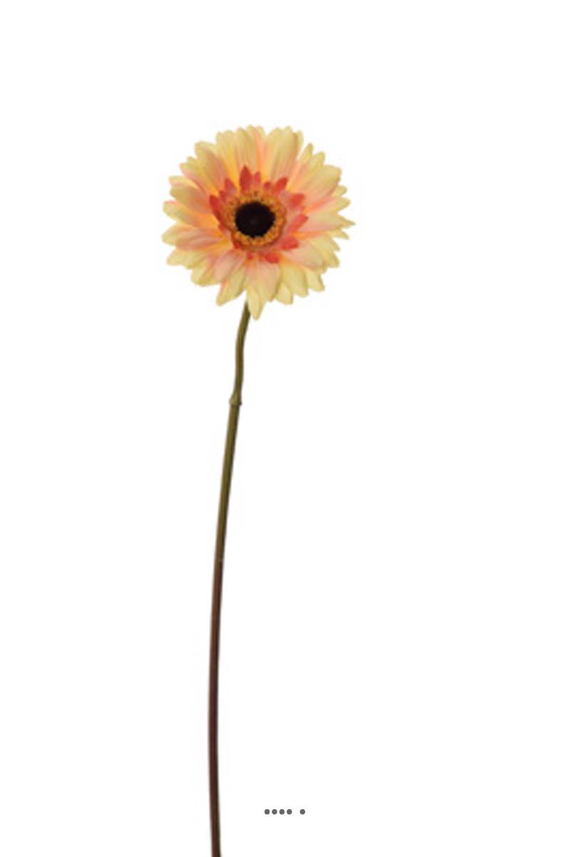 Gerbera artificiel H 36 cm D 8 cm superbe, ARTIFICIELLES