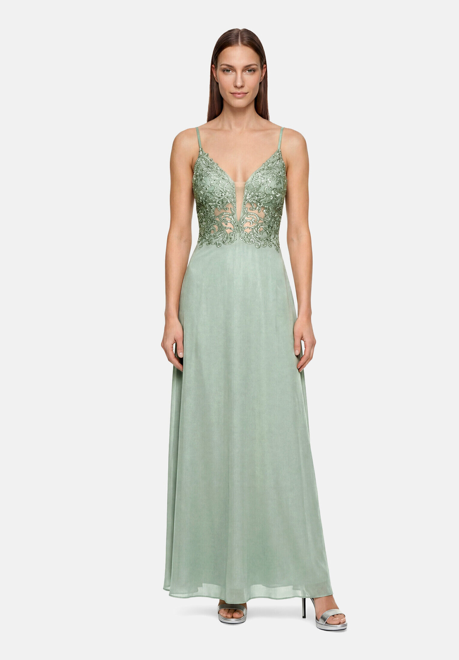 Robe de soirée à broderies, VERA MONT