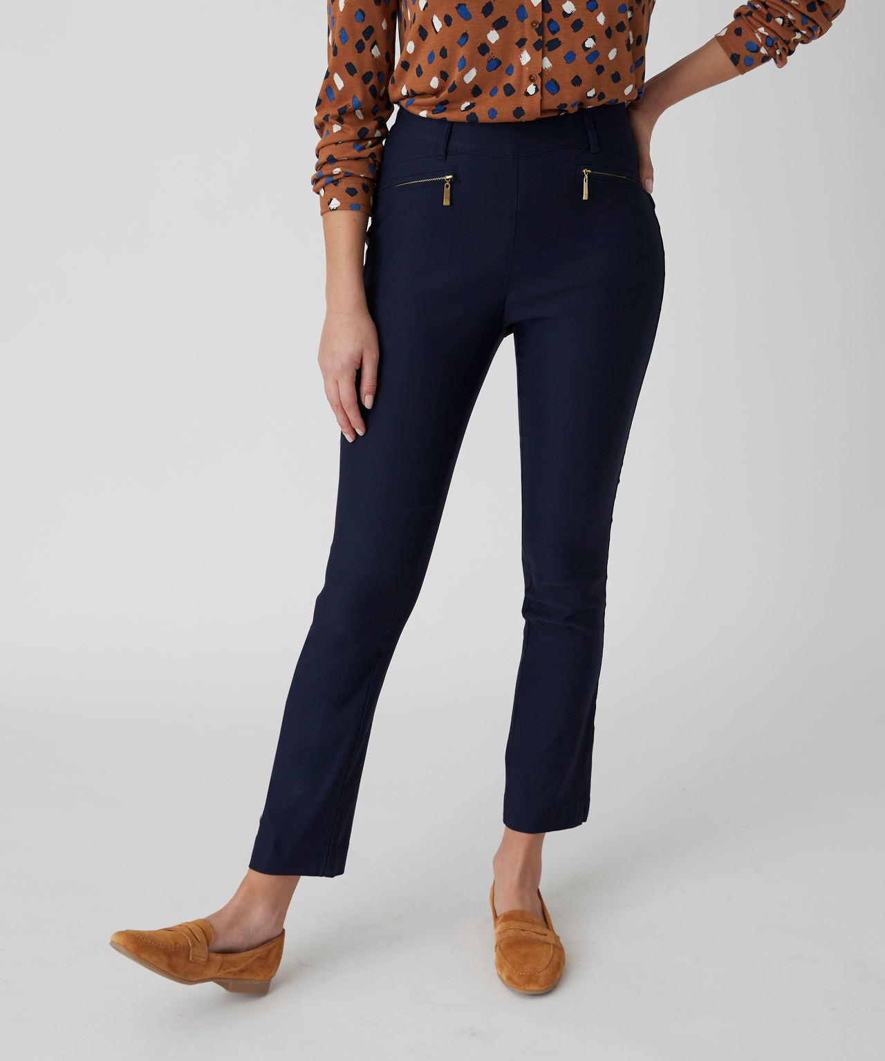 Pantalon 7/8ème toile extensible, DAMART