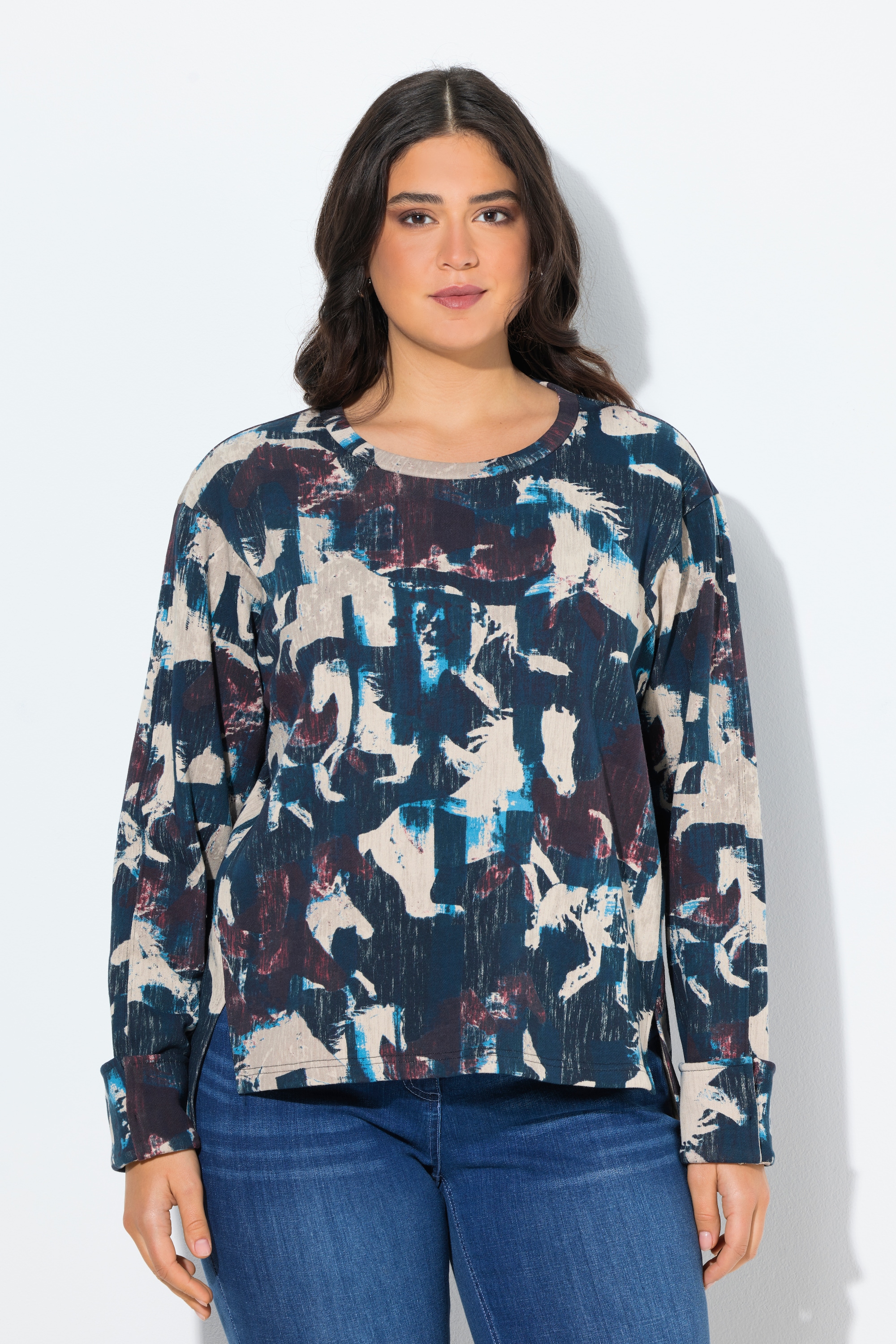 Sweat-shirt motif chevaux, ULLA POPKEN