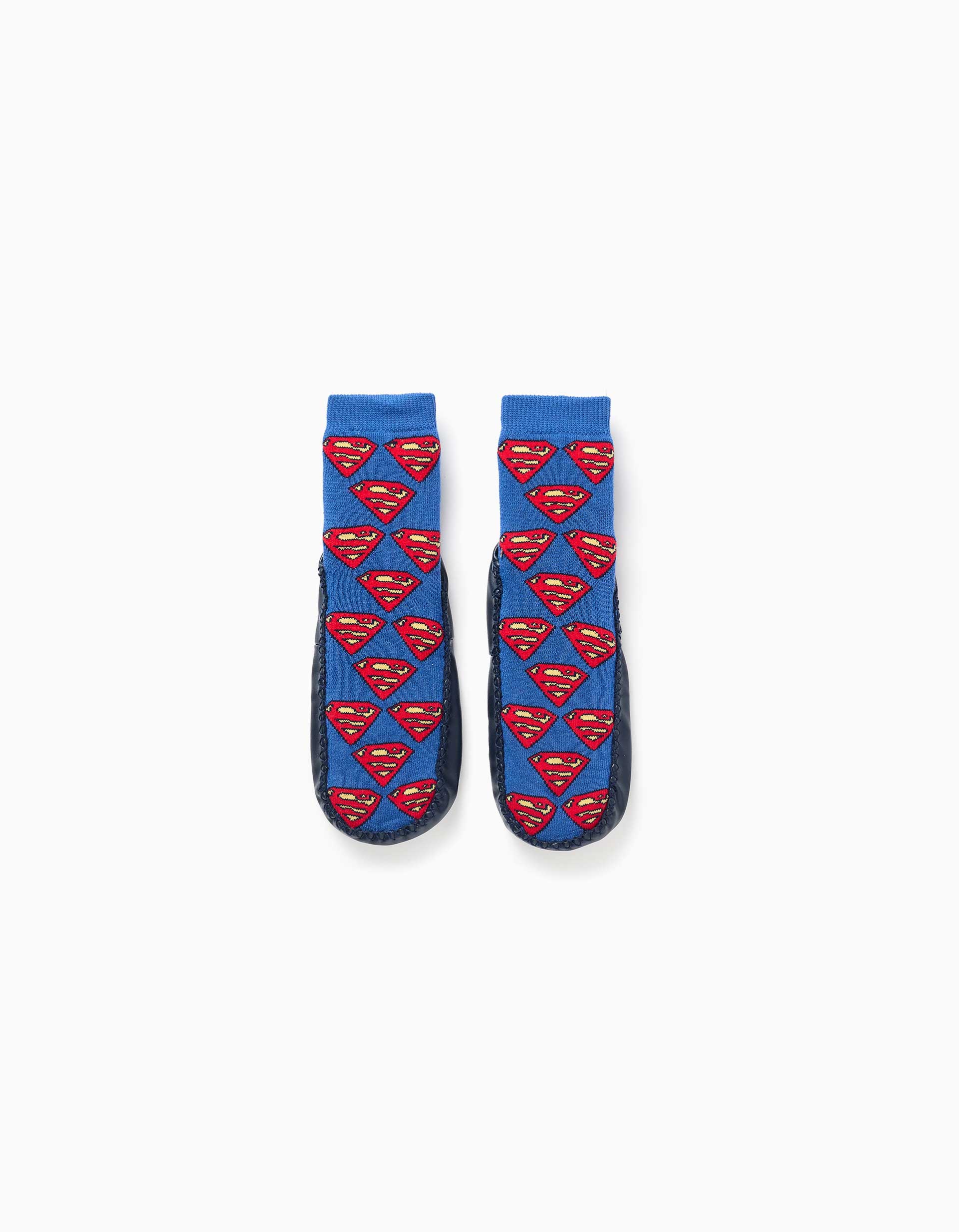 Chaussettes-chaussons avec semelle antidérapante et Superman, ZIPPY
