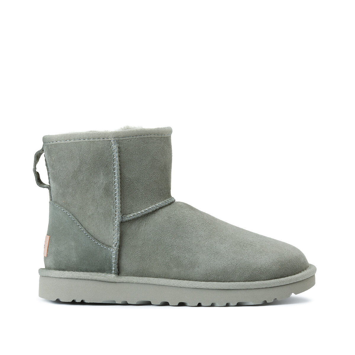 Image of Classic Mini II Suede Ankle Boots with Faux Fur Lining