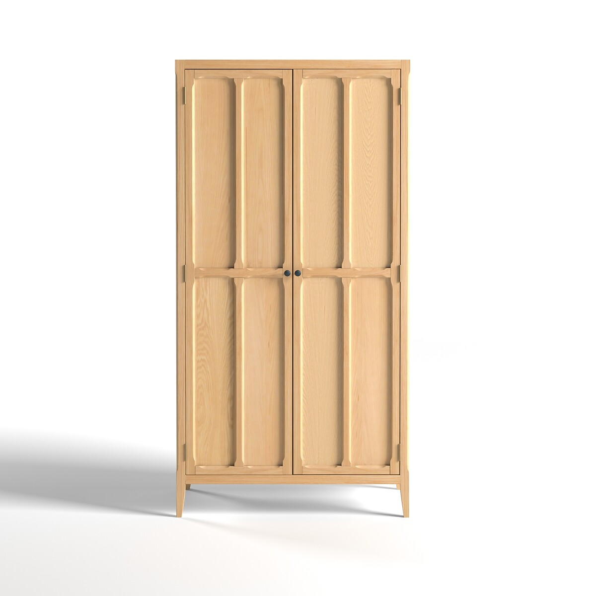 Soldes - Armoire penderie 2 portes en bois recyclé bleu navy - Rivages -  Interior's