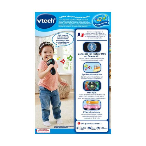 VTech Micro enfant, Plastique, Noir/Gris, 0, Bluetooth : : Jeux et  Jouets