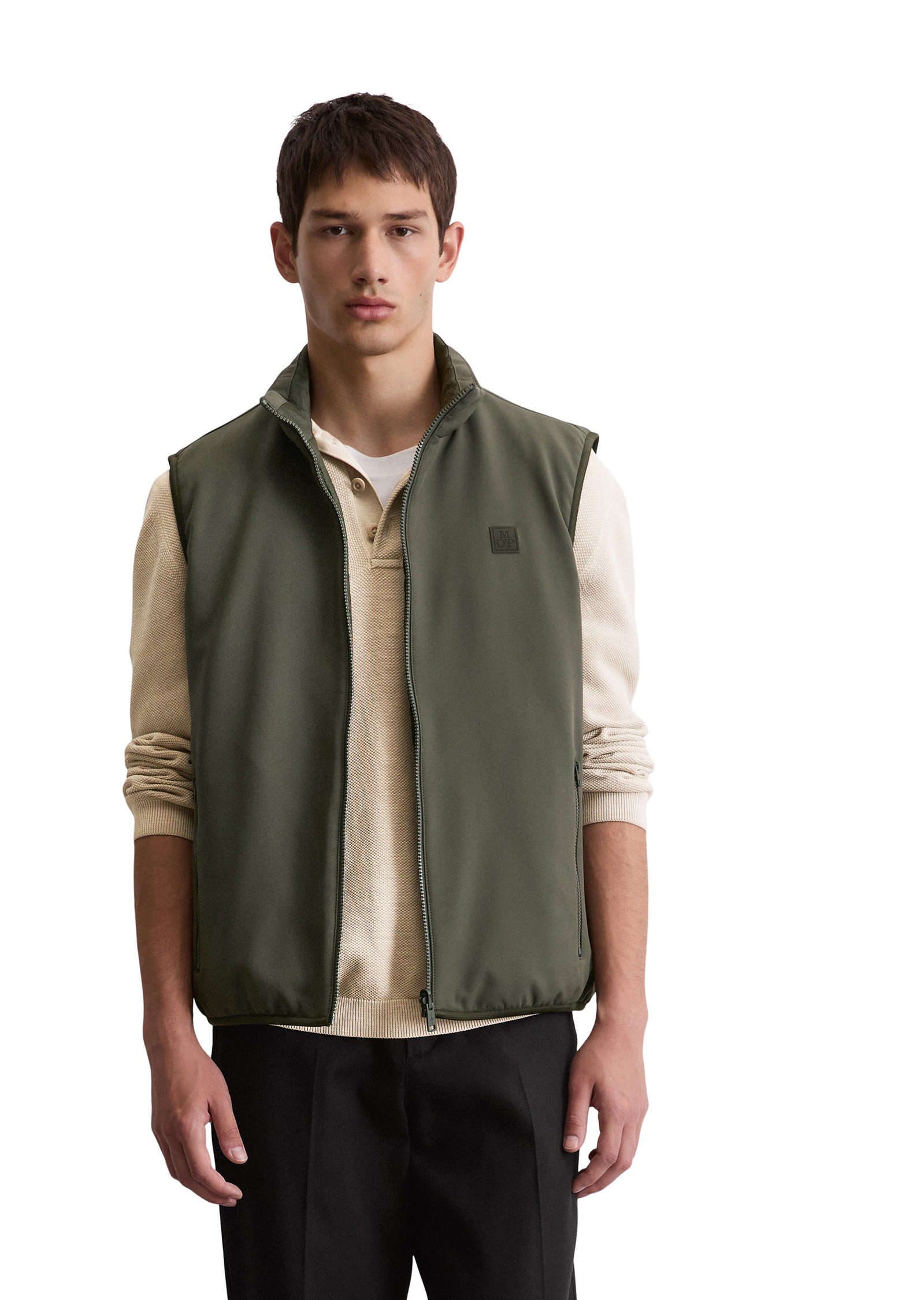 Gilet réversible en softshell et en piqué, MARC O'POLO