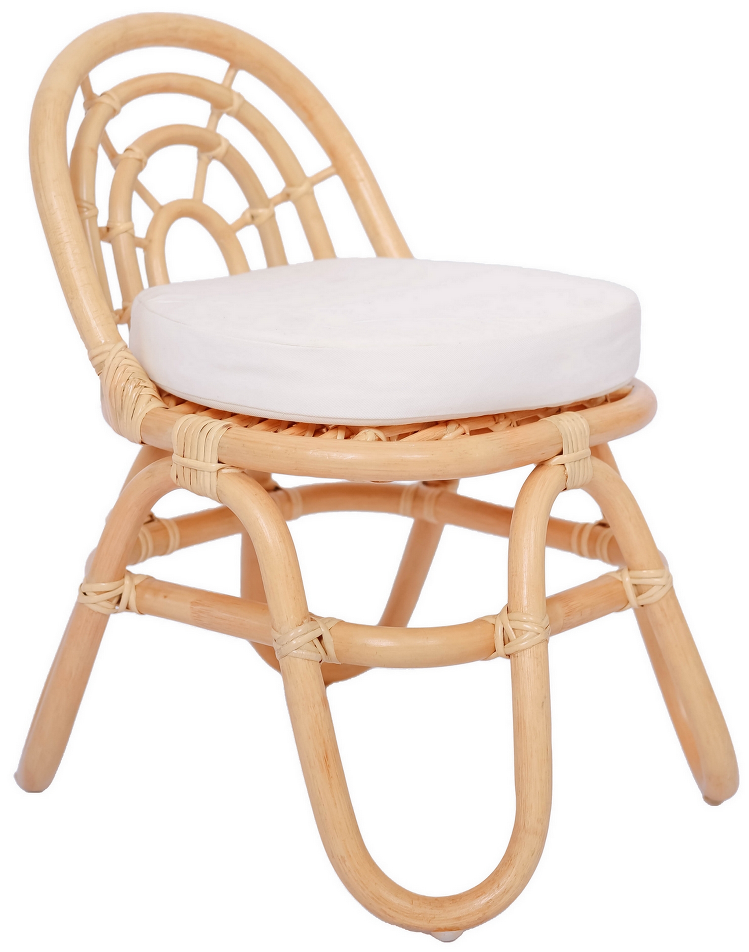 Lot de 2 chaises pour enfants, rotin naturel, PULAU, NORDLYS