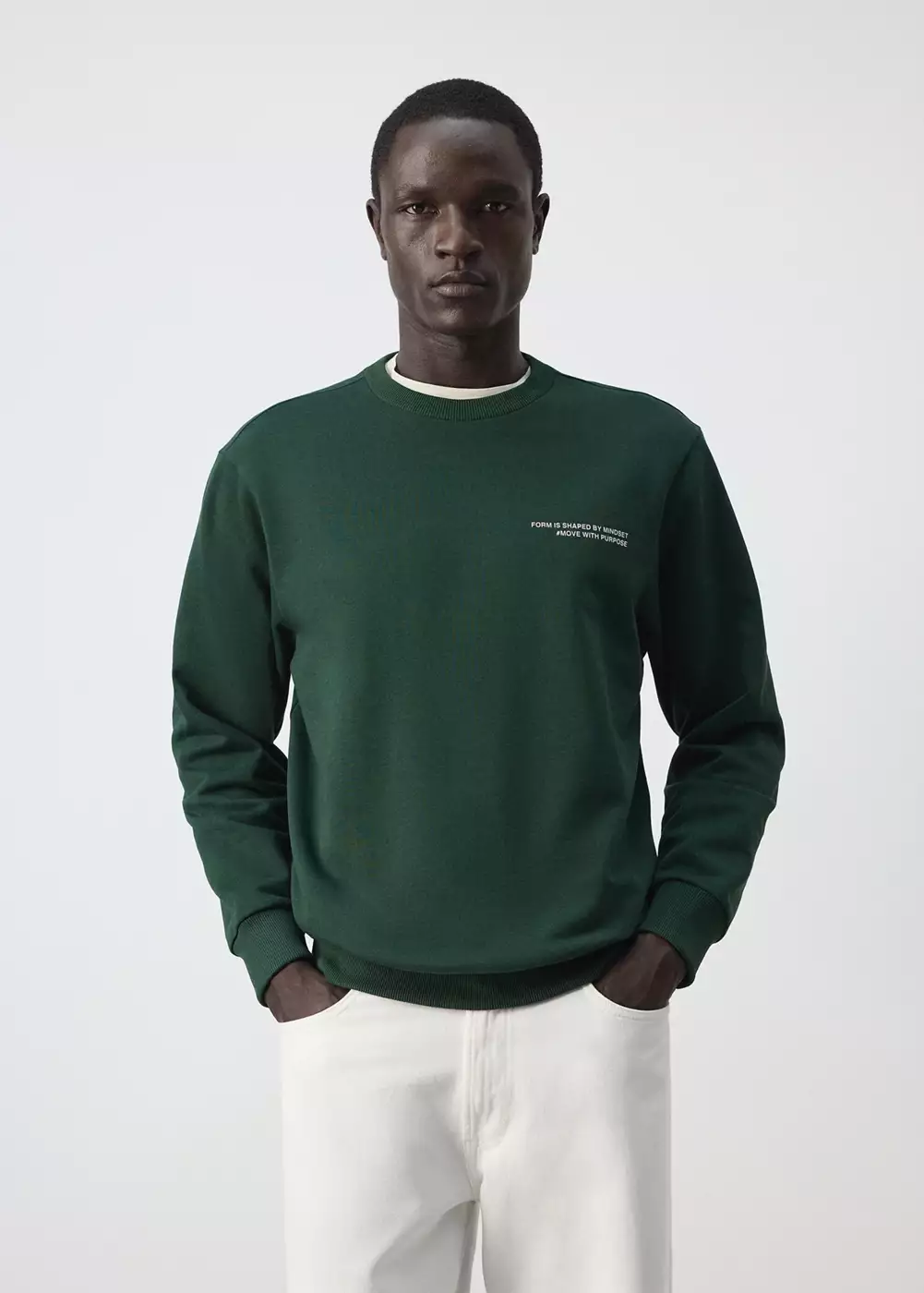 Sweat en coton 100 % imprimé, MANGO MAN
