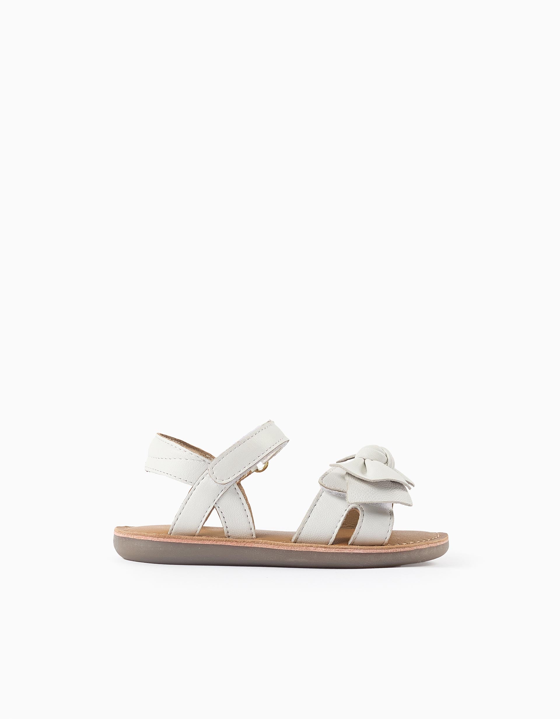 Sandales en cuir avec nœud décoratif, ZIPPY