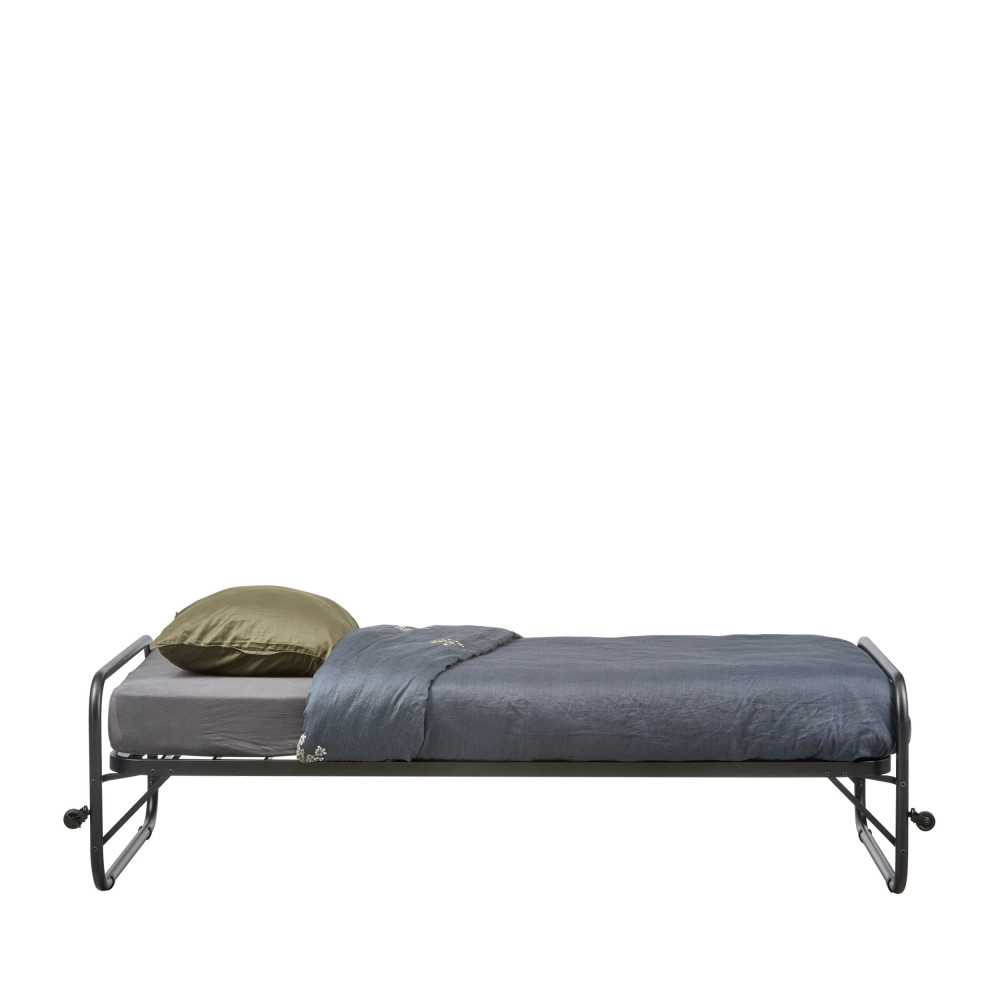 Lit en métal pliable 90x200cm- LUCY, WOOOD