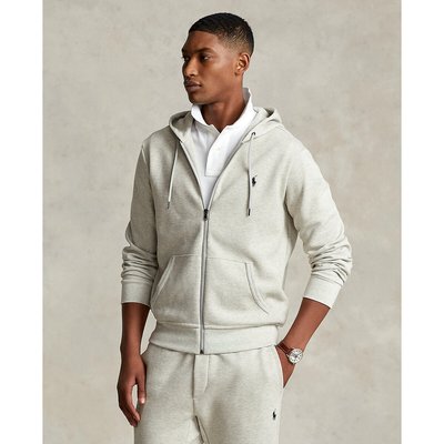 Embroidered Logo Zipped Hoodie in Cotton Mix POLO RALPH LAUREN