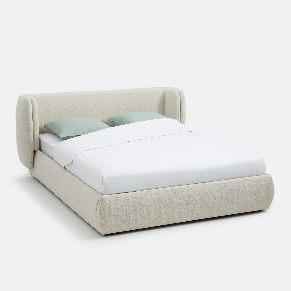 Lit tissu bouclette avec sommier, Meridiano, LA REDOUTE INTERIEURS