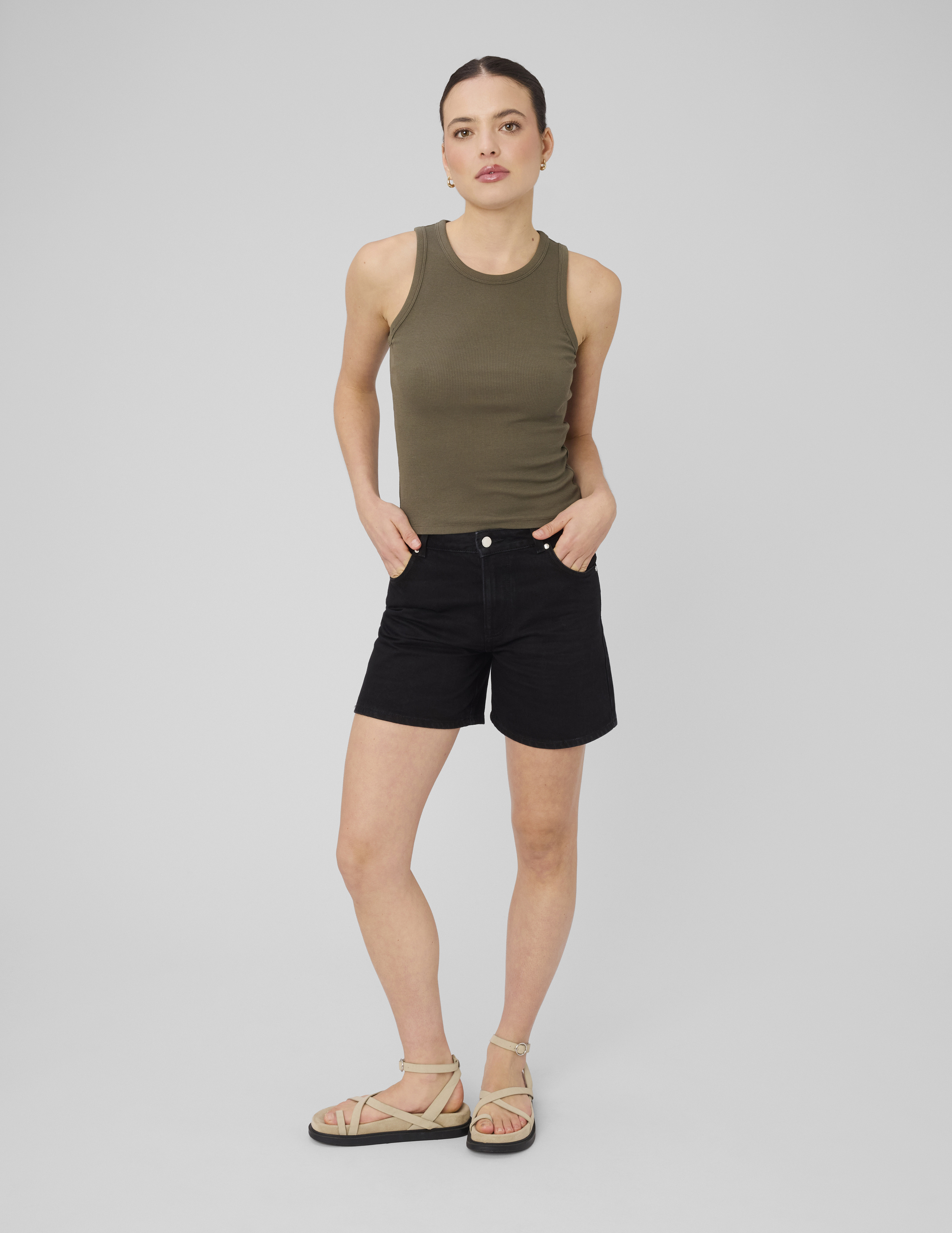 Short en denim, BZB