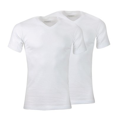 Pack of 2 Cotton T-Shirts with V-Neck ATHENA