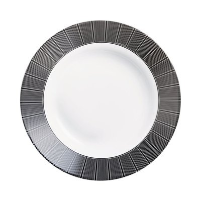 Assiette creuse blanche aile noire 22 cm Astre - Luminarc LUMINARC