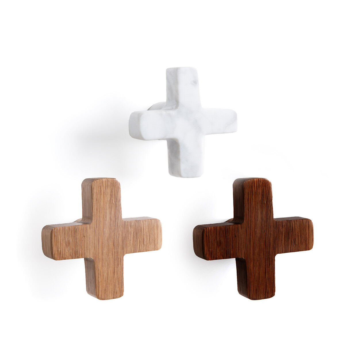 Product photograph of Lucrece Solid Wood Cross Hook from La Redoute UK.