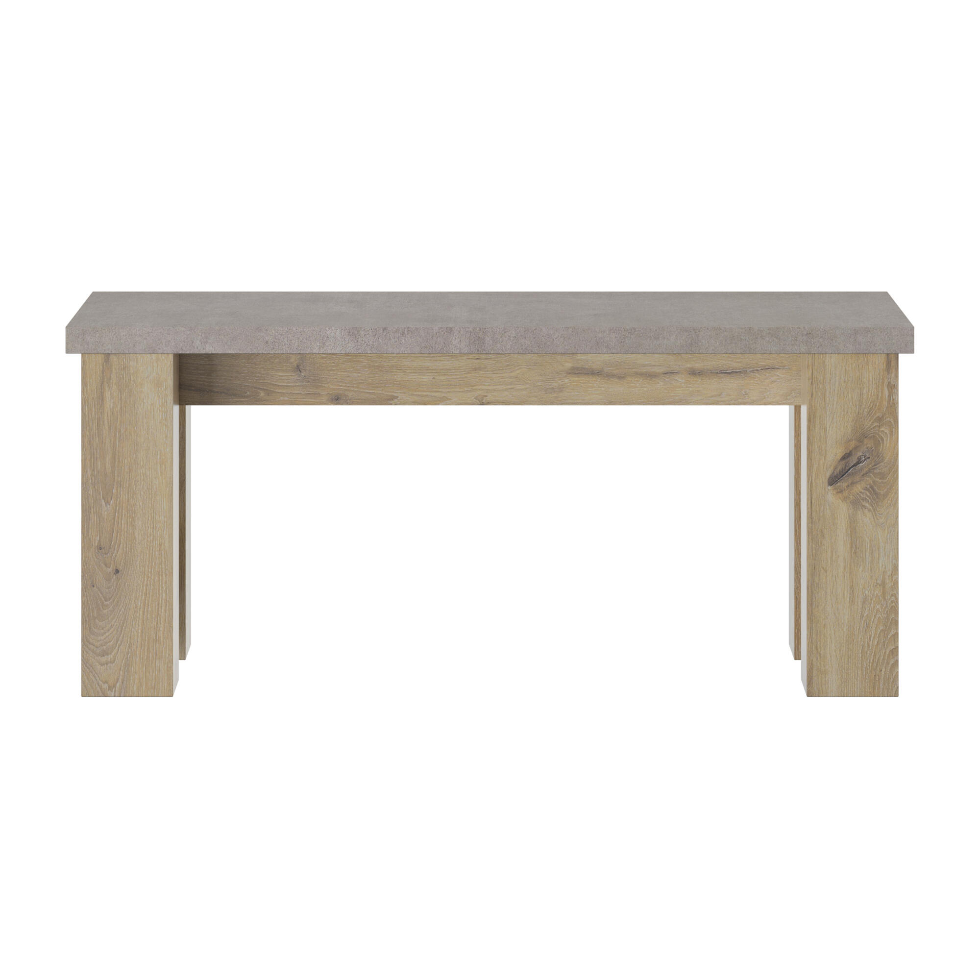 Banc de table carrée et finition minérale, GAMI