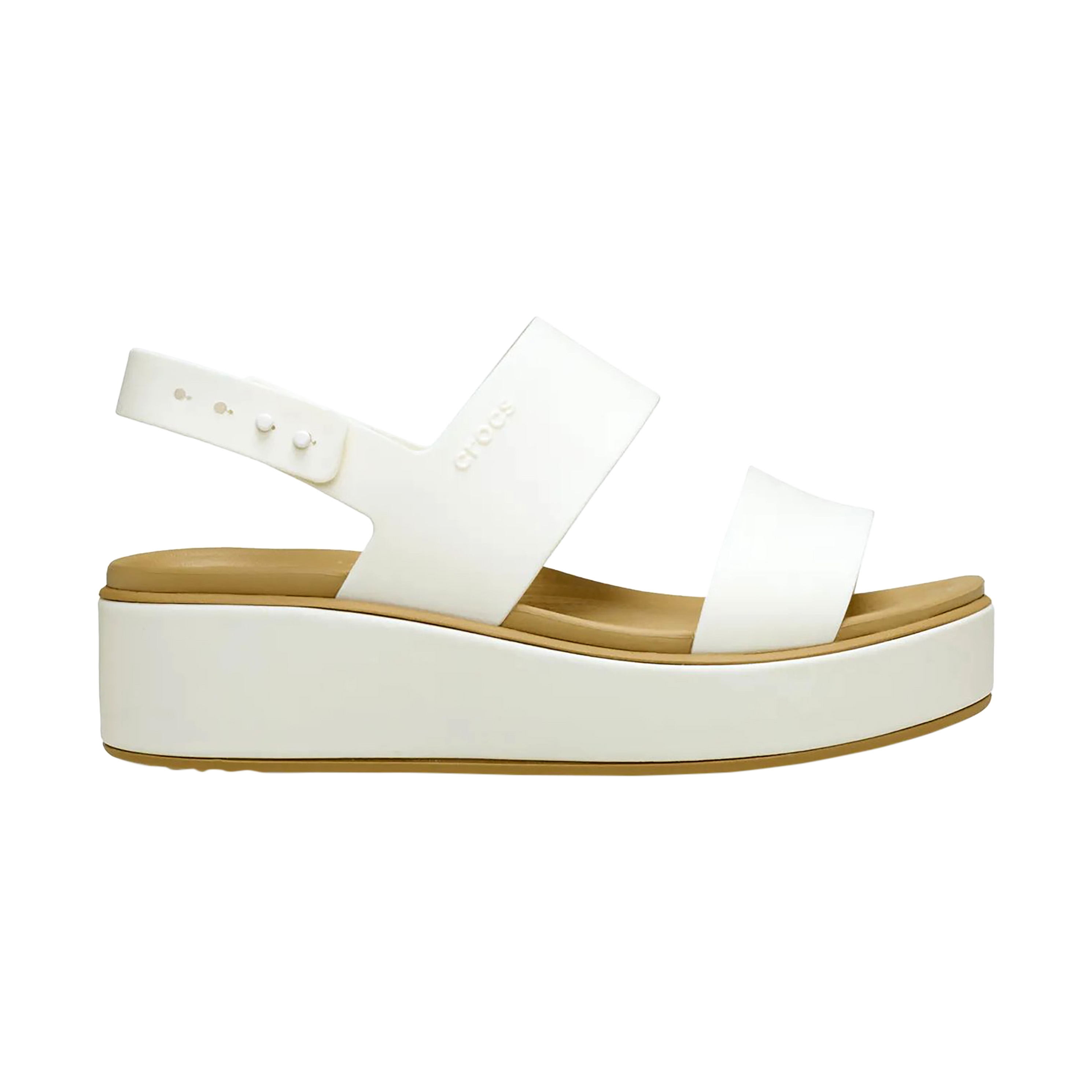 Sandales à Brides Brooklyn Matte Wrap Low Wedge, CROCS