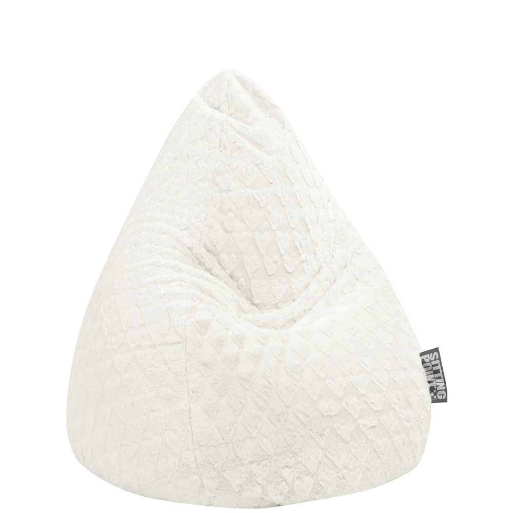 Pouf poire FLUFFY HEARTS XL, SITTING POINT