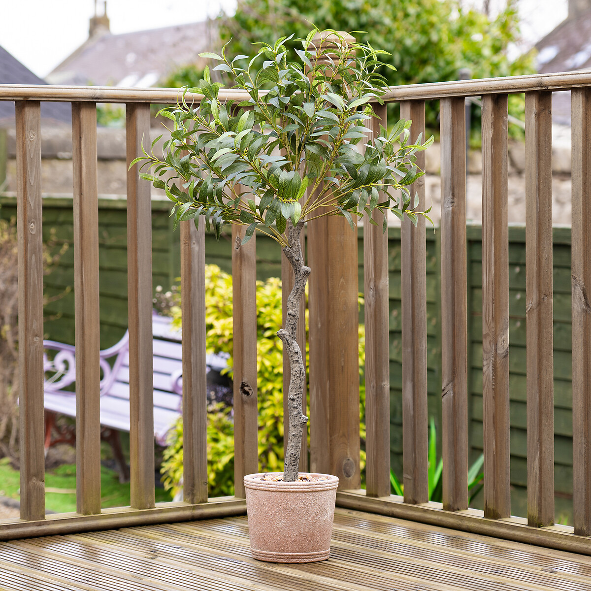 100cm Artificial UV Olive Tree in Rustic Pot, SO'HOME