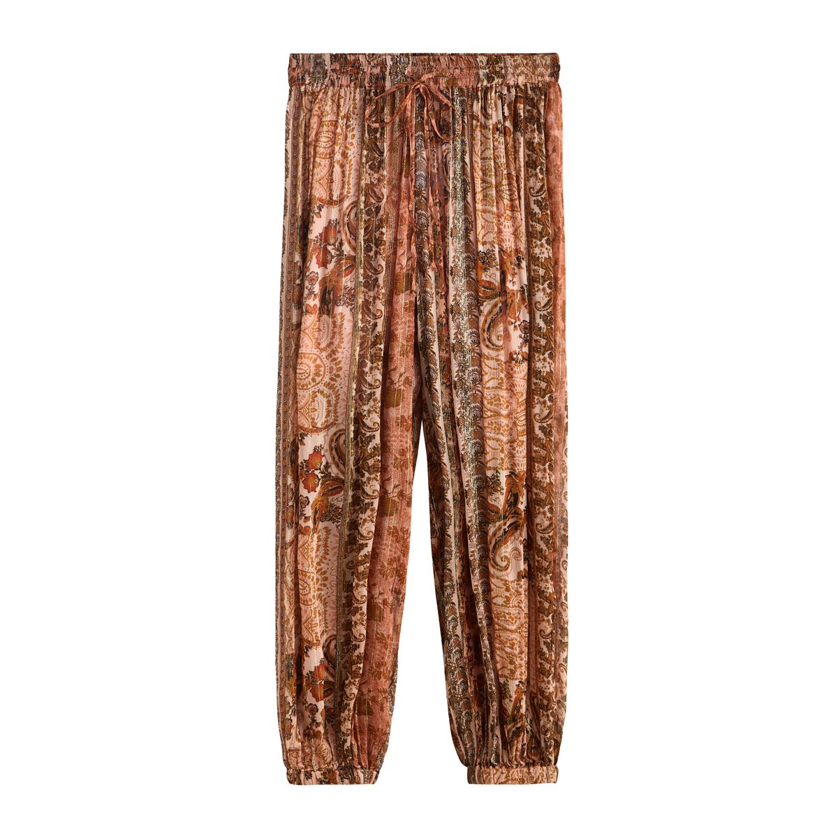 Pantalon bouffant avec fils métallisés dorés, NEXT
