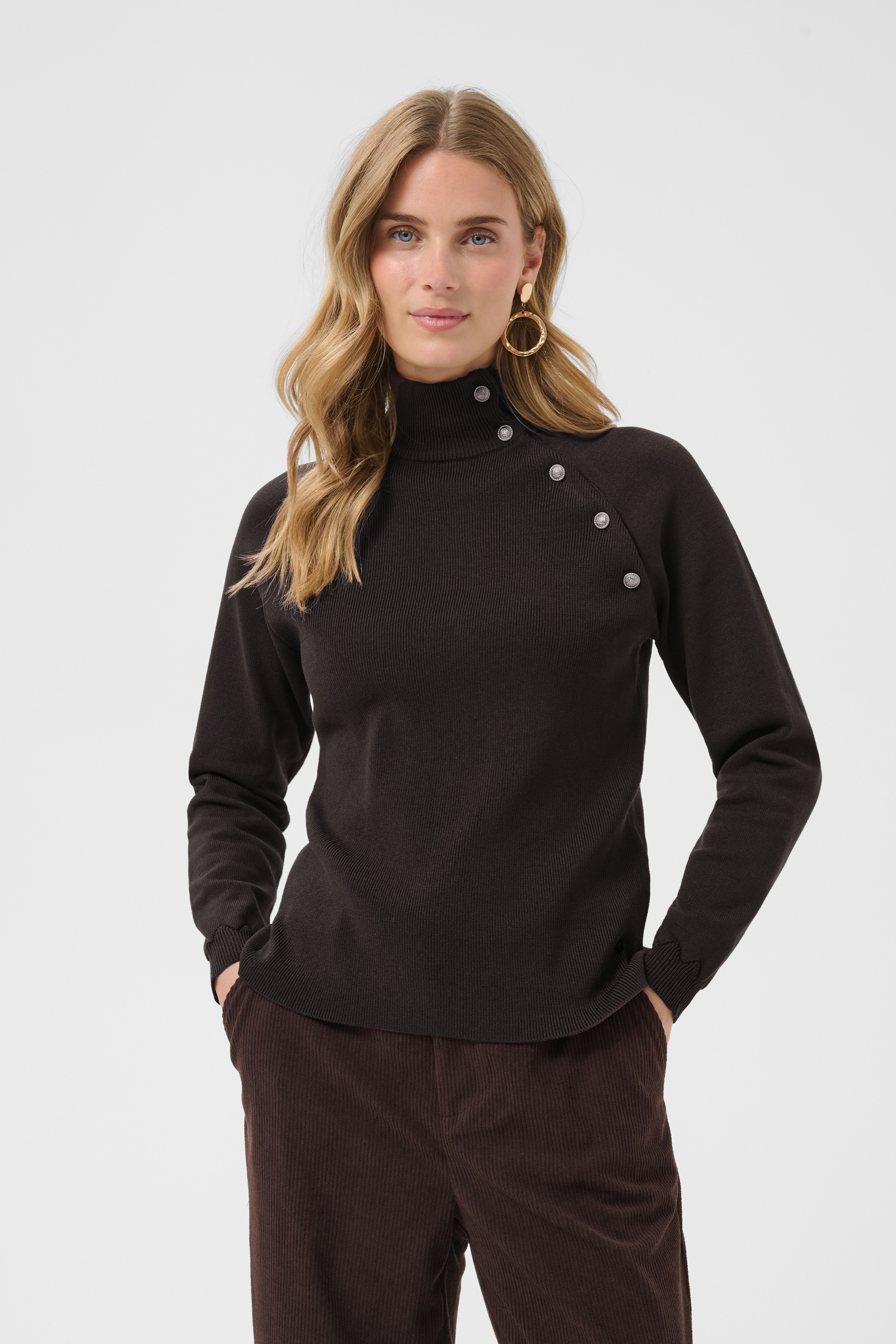 Pullover tricoté, CREAM